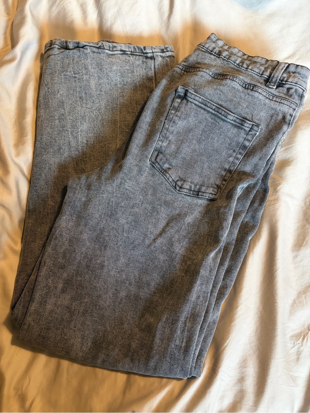 NOBO Women's Relaxed Grey Washed Jeans